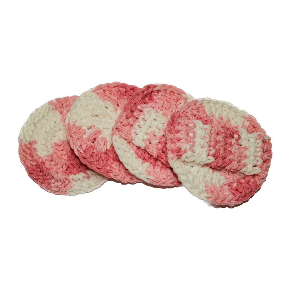 Crocheted Facial rounds (Set of 10) 100% Cotton Soft & Reusable